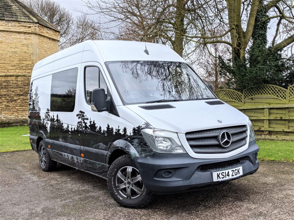 Low Mileage, Hand Crafted Mercedes Sprinter, Off Grid Log Cabin On ...