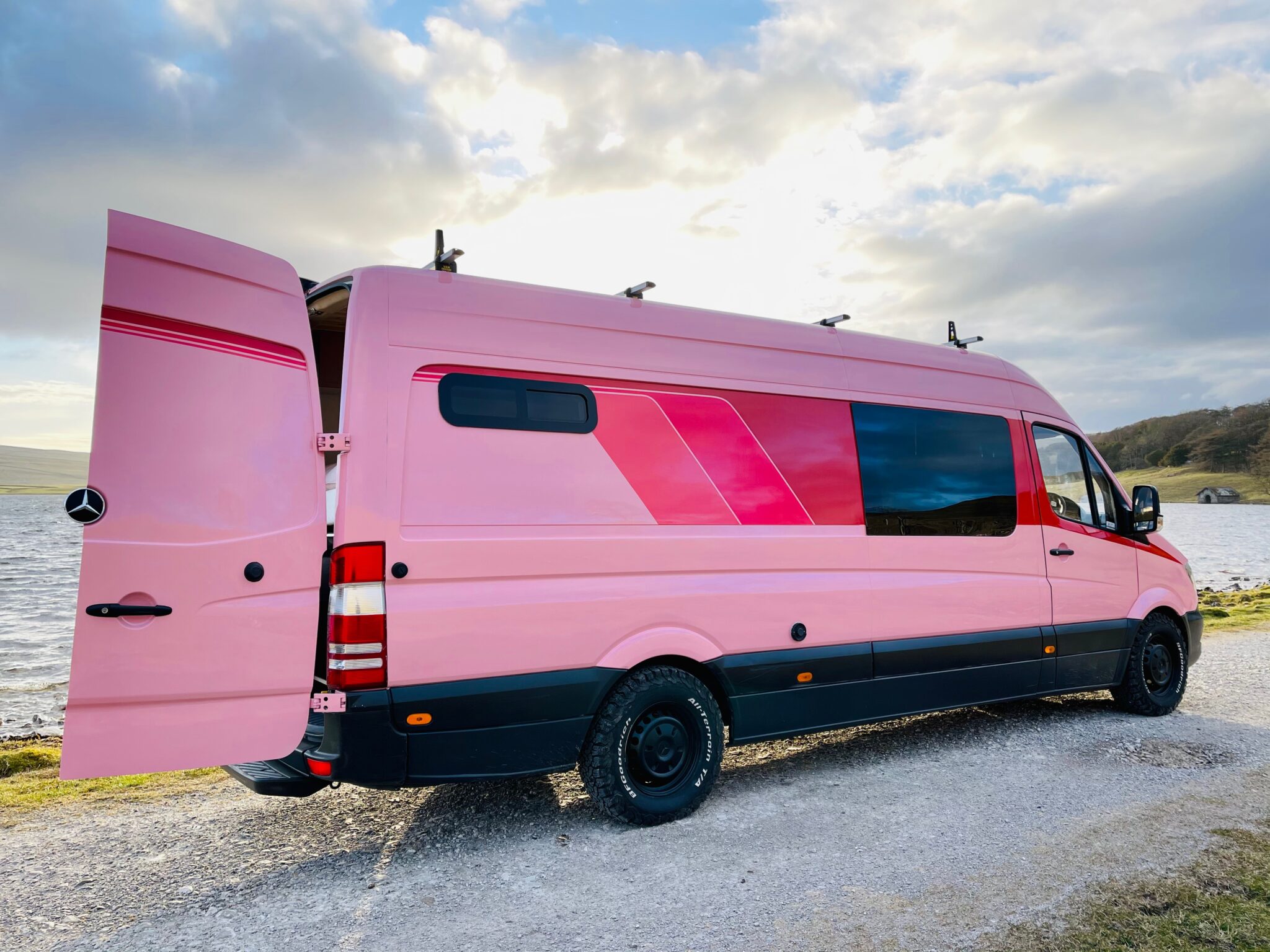 pink sprinter van