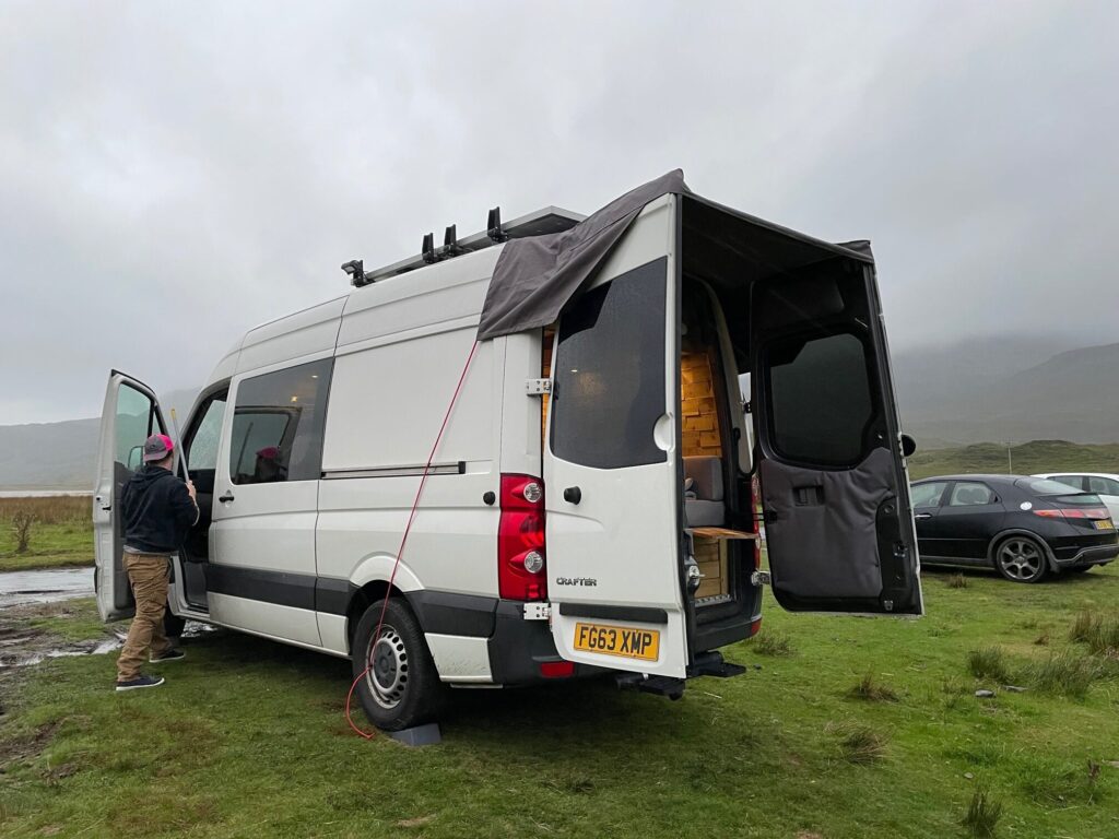 VW Crafter • Log Cabin Conversion • High-Spec • Off-Grid ⋆ Quirky Campers